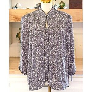 NWT Alex Evenings 2-Piece Lavender Sparkly Sequin Top Women's 1X Elegant Modest